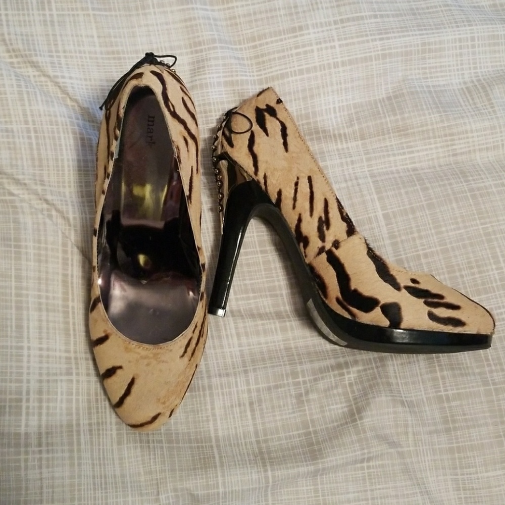 MARK Animal Print Heels never worn